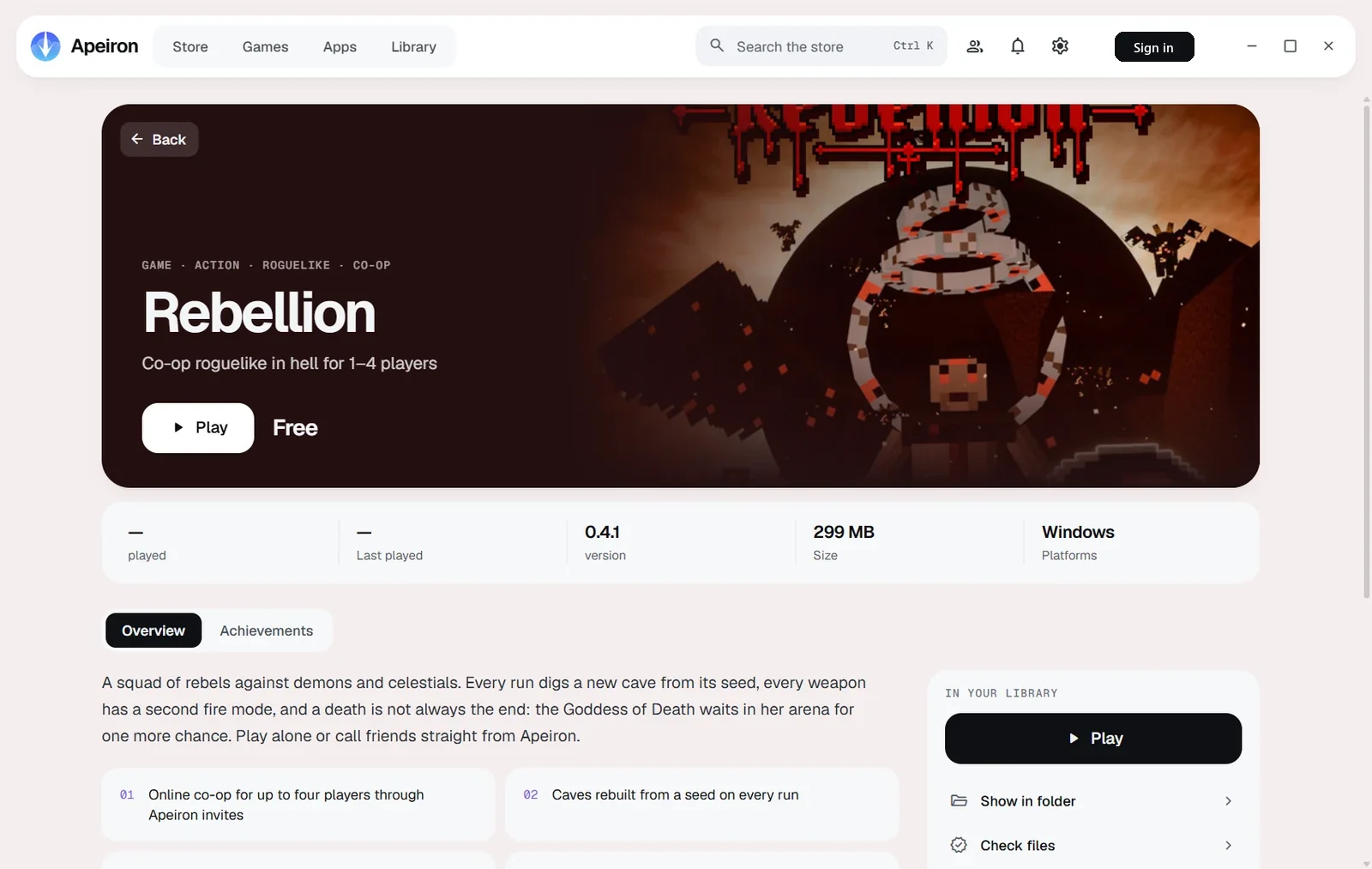 Rebellion page in Apeiron